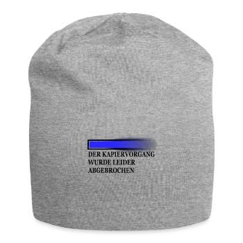 kapiervorgang schwarz - Jersey-Beanie - Grau meliert - Vorne