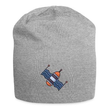 Space Travel Ship - Jersey Beanie - heather grey - Front
