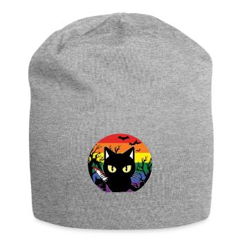 Sunset Retro Lesbian, Gay, Bisexual Transgender - Jersey Beanie - heather grey - Front