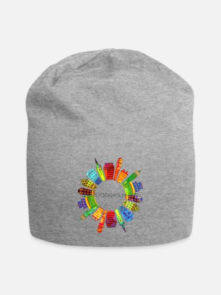 Schweden Sverige Norden Skandinavia Viking Graffitti - Jersey-Beanie - Grau meliert