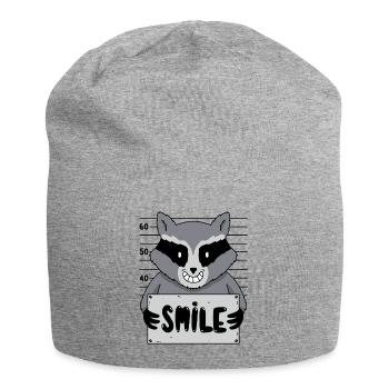 Dessin animé Raton laveur Photo Sourire Prison Humour - Bonnet en jersey - gris chiné - Devant