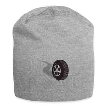Fahrschule Fahrlehrer Humor Auto Führerschein - Jersey-Beanie - Grau meliert - Vorne