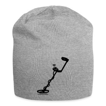 Metalldetektor - Jersey-Beanie - Grau meliert - Vorne