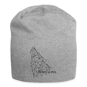 Le loup alpha - Bonnet en jersey - gris chiné - Devant