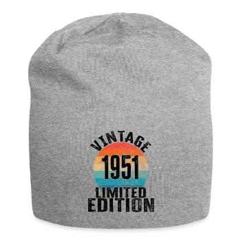 Année de naissance 1951 Vintage Limited Edition Retro - Bonnet en jersey - gris chiné - Devant