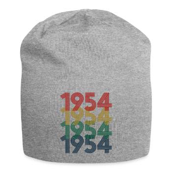 1954 70. Geburtstag Männer Frauen 70 Jahre alt Jahrgang - Jersey-Beanie - Grau meliert - Vorne