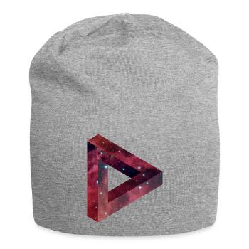 Illusion de triangle dans le style Galaxy - Bonnet en jersey - gris chiné - Devant
