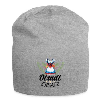 Dirndl Ersatz - Jersey-Beanie - Grau meliert - Vorne