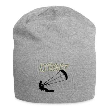 Kitesurf Kitesurfer Kitesurf Kiteboard - Bonnet en jersey - gris chiné - Devant