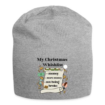 My Christmas Whishlist - Jersey-Beanie - Grau meliert - Vorne