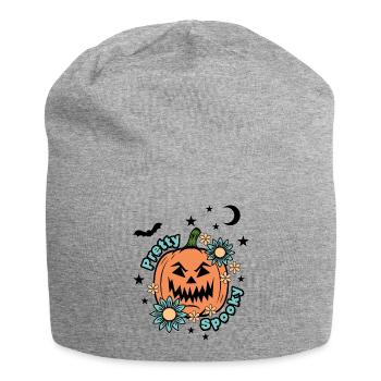 Citrouille d’Halloween - Pretty Spooky - Mignon Halloween - Bonnet en jersey - gris chiné - Devant