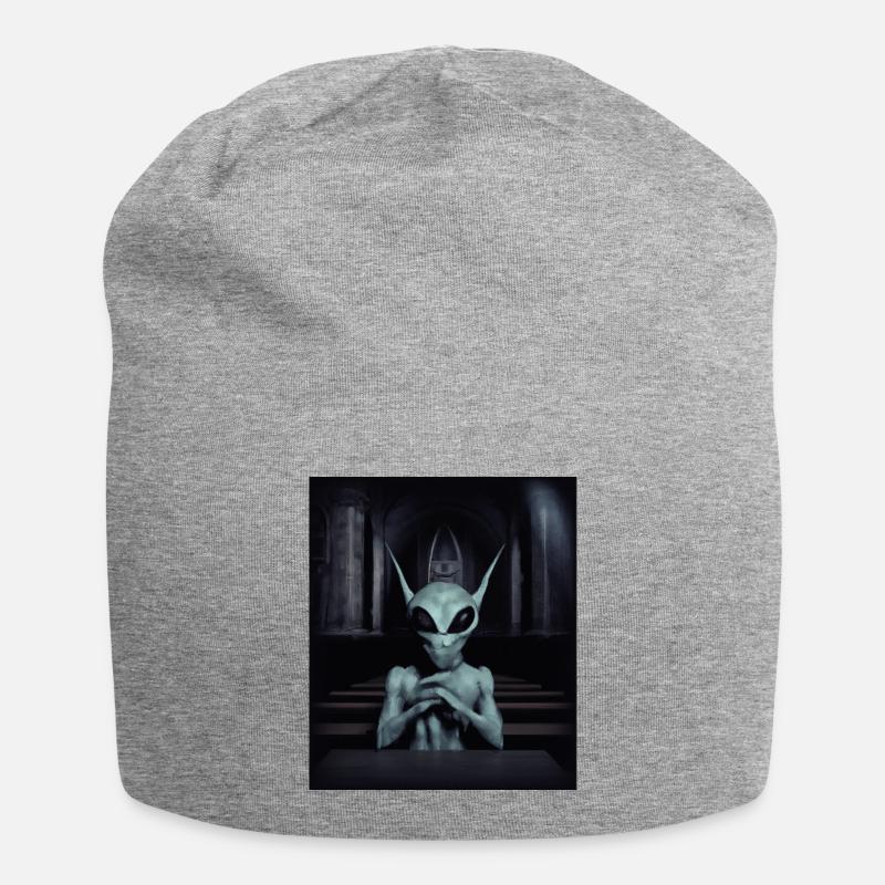 Pixie Alien - Jersey Beanie - heather grey