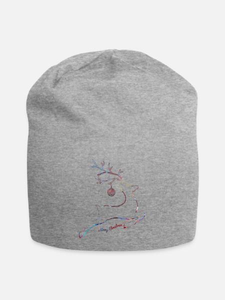 Frohe Weihnachten Weihnachten Weihnachten Urlaub Winter Santa Nordic - Jersey-Beanie - Grau meliert