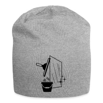 Laveur de vitres 5 - Bonnet en jersey - gris chiné - Devant