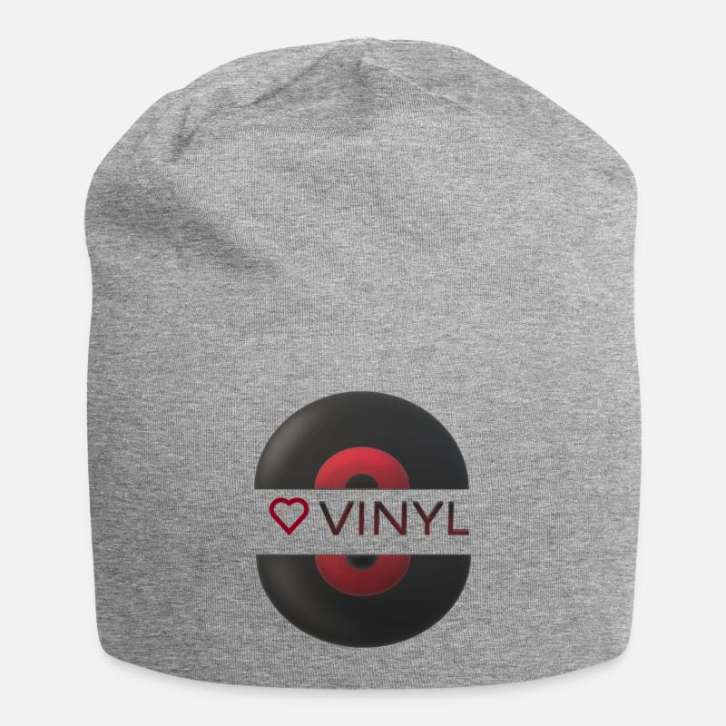 Vinyle - Bonnet en jersey - gris chiné