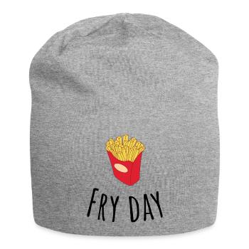 Fry day - Bonnet en jersey - gris chiné - Devant
