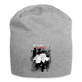 Kanton Basel - Jersey-Beanie - Grau meliert - Vorne
