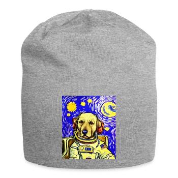 Chien Astronaute Van gogh - Bonnet en jersey - gris chiné - Devant