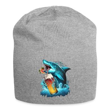 Untitled Design 77 - Jersey Beanie - heather grey - Front