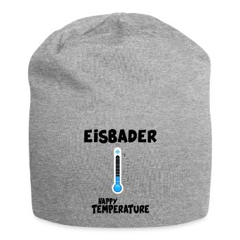 Eisbader Eisbadezeit "Happy Temperature" - Jersey-Beanie - Grau meliert - Vorne