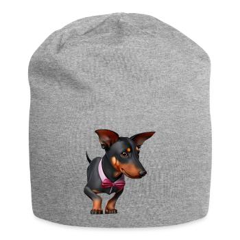 Doberman Chien Doberman Dresseur Doberman Chiot Doberman - Bonnet en jersey - gris chiné - Devant
