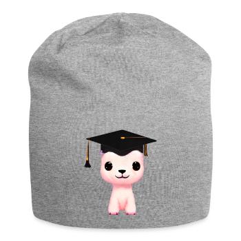 Certificat de fin d’études en alpaga - Bonnet en jersey - gris chiné - Devant