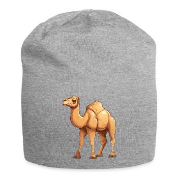 Stylish camel design, Exotic motif for - Jersey Beanie - heather grey - Front