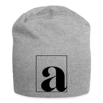 Letter alphabet a - Jersey Beanie - heather grey - Front