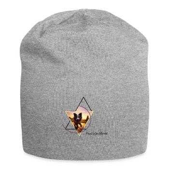 Hybride mi-chien mi-chat - Bonnet en jersey - gris chiné - Devant