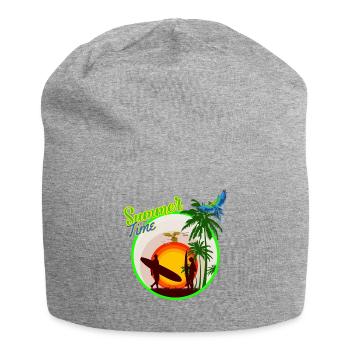 heure d'été - Bonnet en jersey - gris chiné - Devant