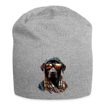 Urban Retriever: Streetwise Labrador Vibes - Bonnet en jersey - gris chiné - Devant