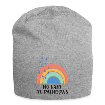 No Rain No Rainbows - Jersey Beanie - heather grey - Front