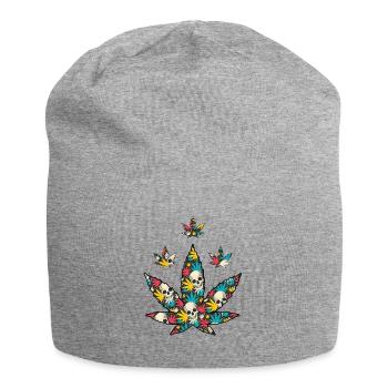 Cannabis Marijuana Weed Fumer - Bonnet en jersey - gris chiné - Devant