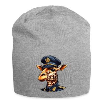 Girafe Policier - Bonnet en jersey - gris chiné - Devant