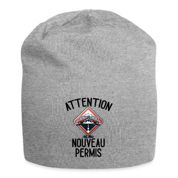 Permis De Conduire Idée Cadeau Humour Auto-École - Bonnet en jersey - gris chiné - Devant
