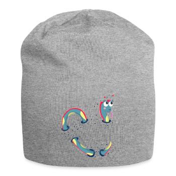 Dragon mignon, monstre marin pour les enfants - Bonnet en jersey - gris chiné - Devant