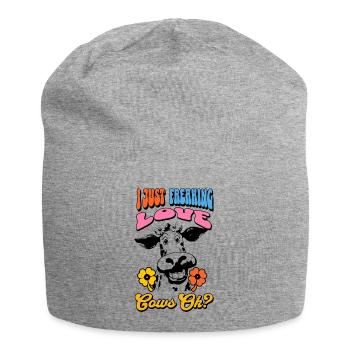 Vache Vaches - Bonnet en jersey - gris chiné - Devant