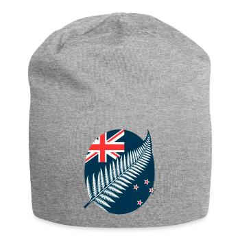 New Zealand Aotearoa Kiwi 6 - Jersey Beanie - heather grey - Front