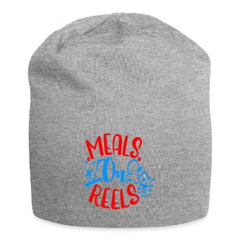 Mahlzeiten auf Rollen - Jersey-Beanie - Grau meliert - Vorne