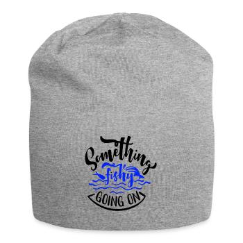 Il se passe quelque chose de louche - Bonnet en jersey - gris chiné - Devant