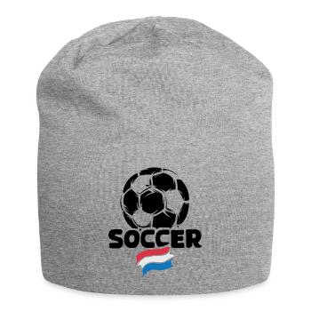 Niederlande Soccer Ball Flagge Fußballteam Logo - Jersey-Beanie - Grau meliert - Vorne