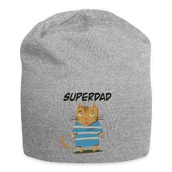Superpapa - Bonnet en jersey - gris chiné - Devant