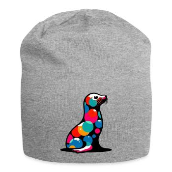 Siegel - Jersey-Beanie - Grau meliert - Vorne