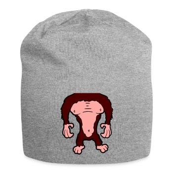 Funny Gorilla Body Headless Halloween Costume - Jersey Beanie - heather grey - Front