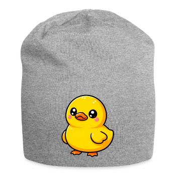 Caneton Canard Canard Canard - Bonnet en jersey - gris chiné - Devant