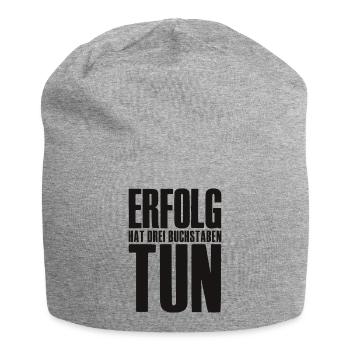 Success Saying for Founder Entrepreneur Startup - Jersey Beanie - heather grey - Front
