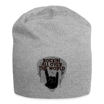 Rock'n'Roll - Jersey-Beanie - Grau meliert - Vorne