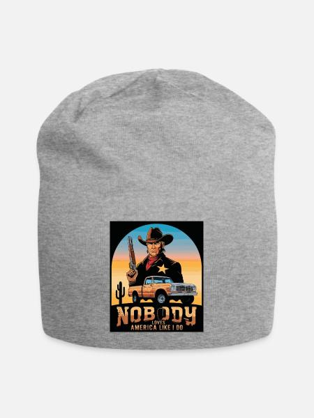 Texas Sheriff - Jersey-Beanie - Grau meliert