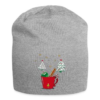Avent, Joyeux Noël - Bonnet en jersey - gris chiné - Devant