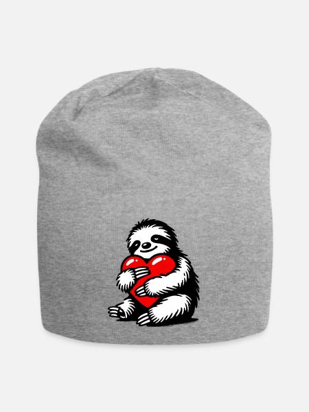 Faultier - Jersey-Beanie - Grau meliert